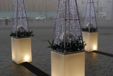 Weihnachtsdekoration Audi Forum Neckarsulm 2015