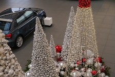 Weihnachtsdekoration Audi Forum Neckarsulm 2015