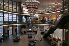 Weihnachtsdekoration Audi Forum Neckarsulm 2015