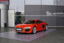 Weihnachtsdekoration Audi Forum Neckarsulm 2015