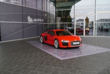 Weihnachtsdekoration Audi Forum Neckarsulm 2015